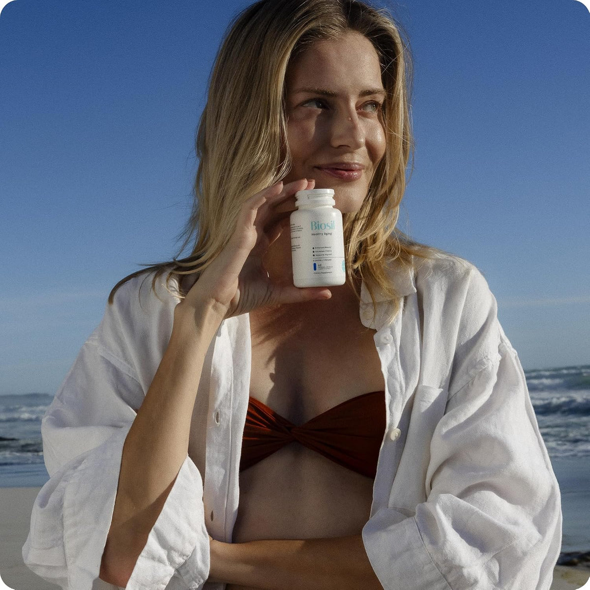 Biosil Collagen Booster Supplement - 120 Original Capsules - Patented ch-OSA Activator for Skin, Hair, Nails & Joints - Supports Natural Production - 60-Day Supply
