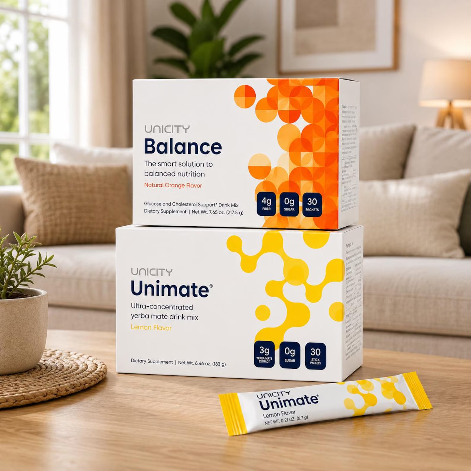 Unicity Feel Great Combo Pack - Orange Balance & Natural Lemon