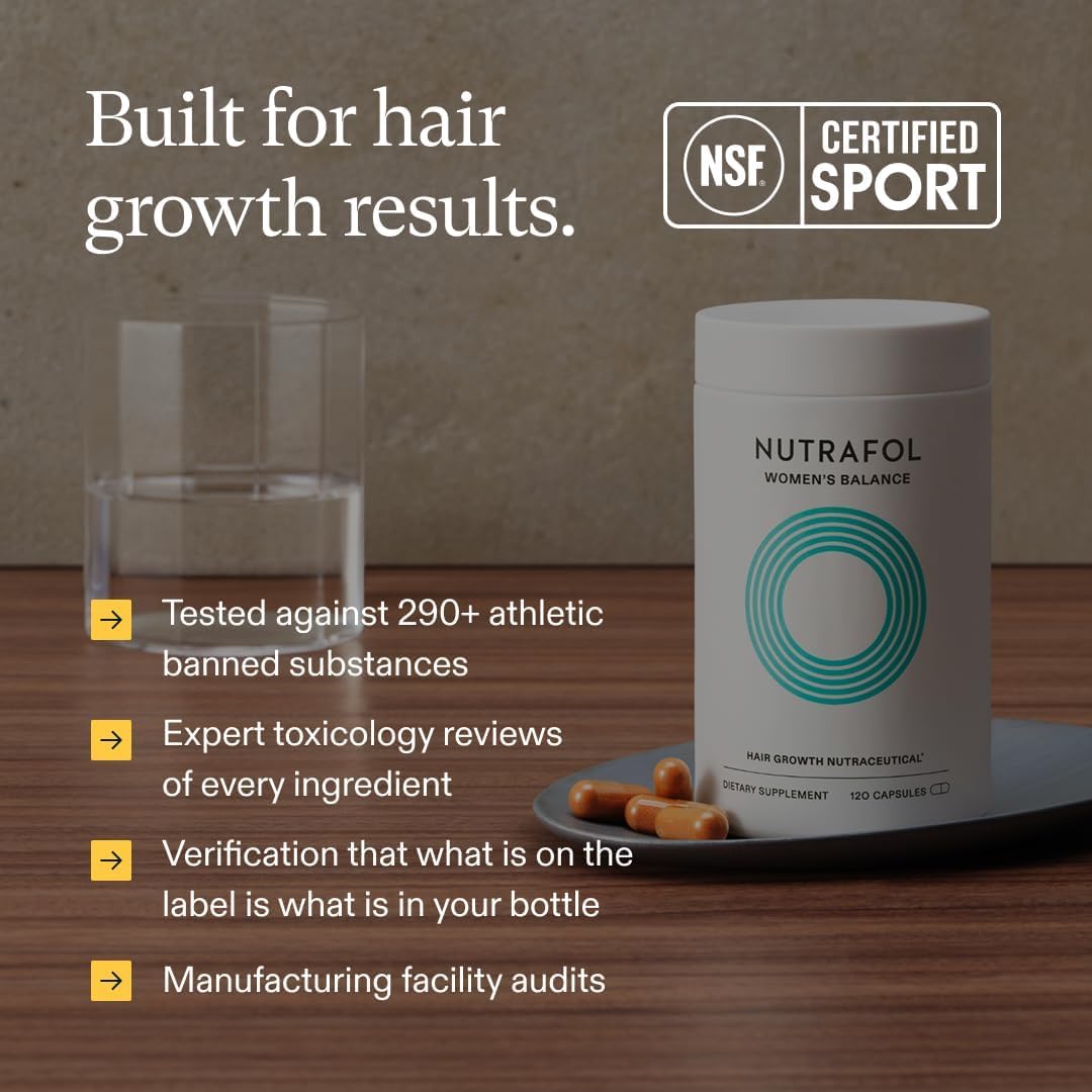 Nutrafol Women's Balance Hair Growth Supplements 120 Capsules.
