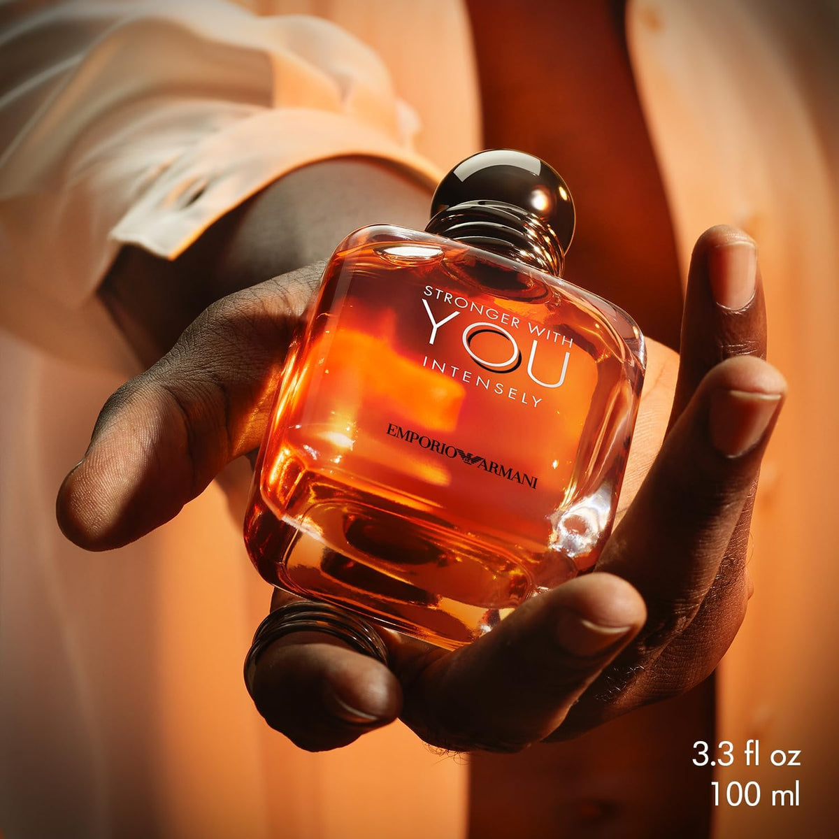Armani Stronger With You Eau De Parfum | Long Lasting Fragrance with Pink Pepper, Lavender & Vanilla - Iconic Woody Mens Scent Perfect for Date Night 100ml