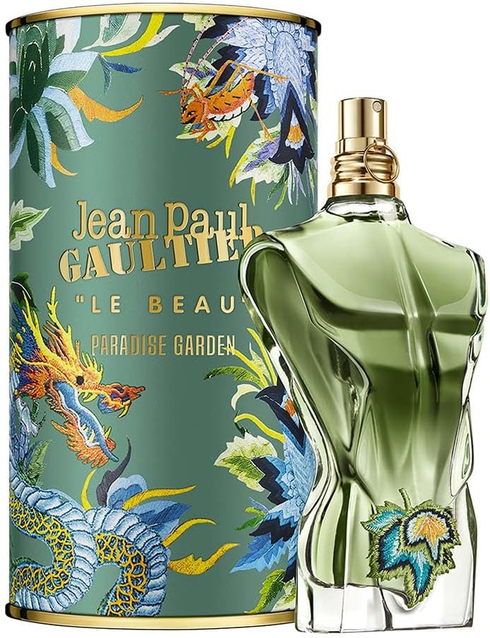 Jean Paul Gaultier Le Beau Paradise Garden EDP 125ML | Long Lasting Fresh Woody Aquatic Men's Cologne with Coconut Water, Green Fig & Sandalwood - Designer Fragrance Spray