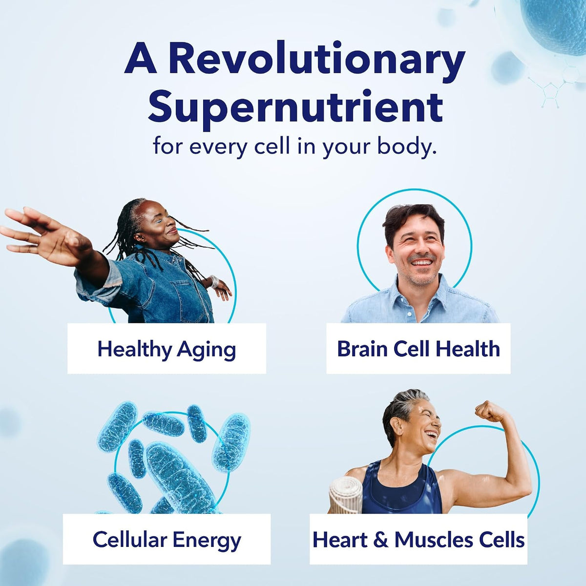 TRU NIAGEN NAD+ Supplement, Nicotinamide Riboside 300mg, 30 Daily Servings | Patented Niagen NR boosts NAD+ to support cellular energy and healthy aging. 300mg, one capsule daily, 30-day supply.