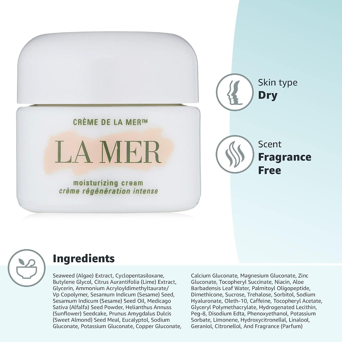 La Mer The Moisturizing Soft Cream, 3.4 Oz /100ml
