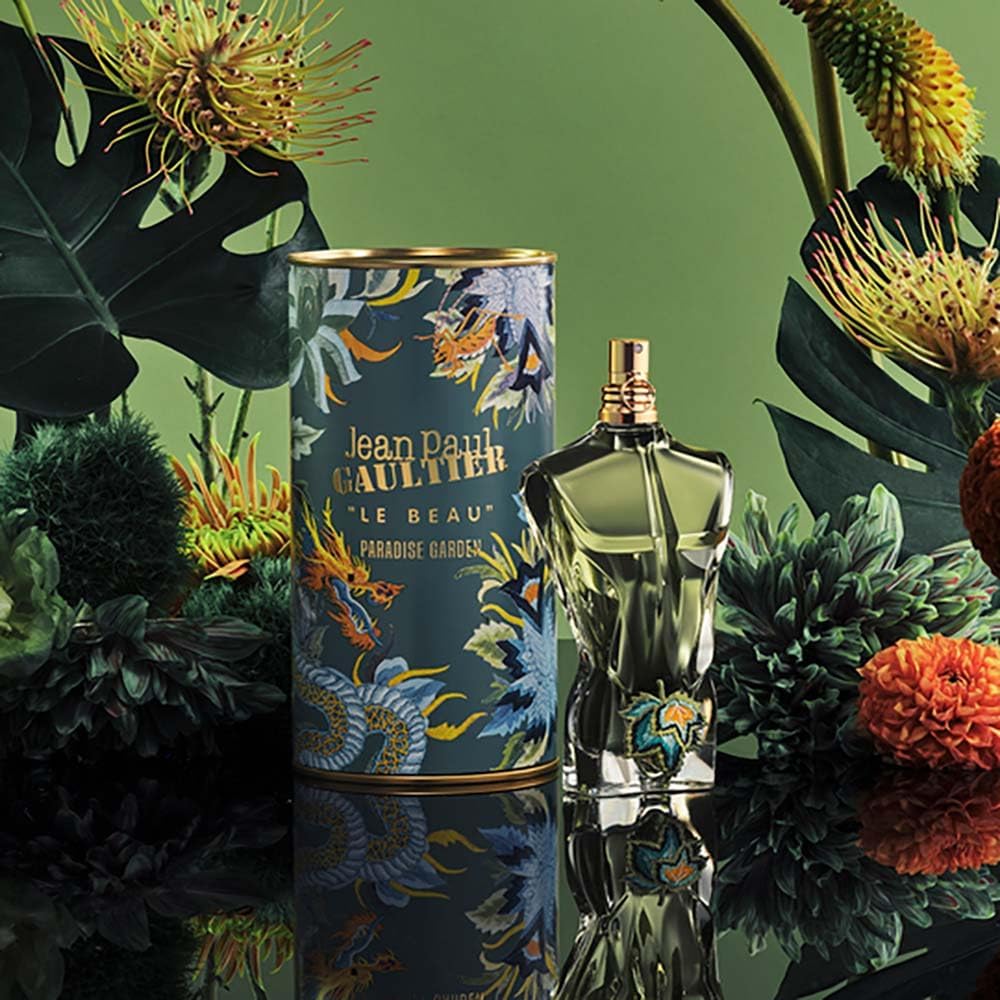 Jean Paul Gaultier Le Beau Paradise Garden EDP 125ML | Long Lasting Fresh Woody Aquatic Men's Cologne with Coconut Water, Green Fig & Sandalwood - Designer Fragrance Spray