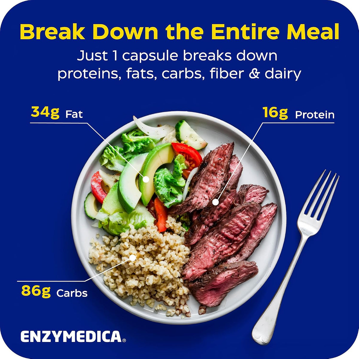 Enzymedica Digest Gold, Maximum Strength, ATPro Energy Support - 240 Caps | Digestive Enzyme Supplement for Women & Men, Enzyme Capsules for Digestion, Gut Health Support, Helps Gas & Bloating, Vegan