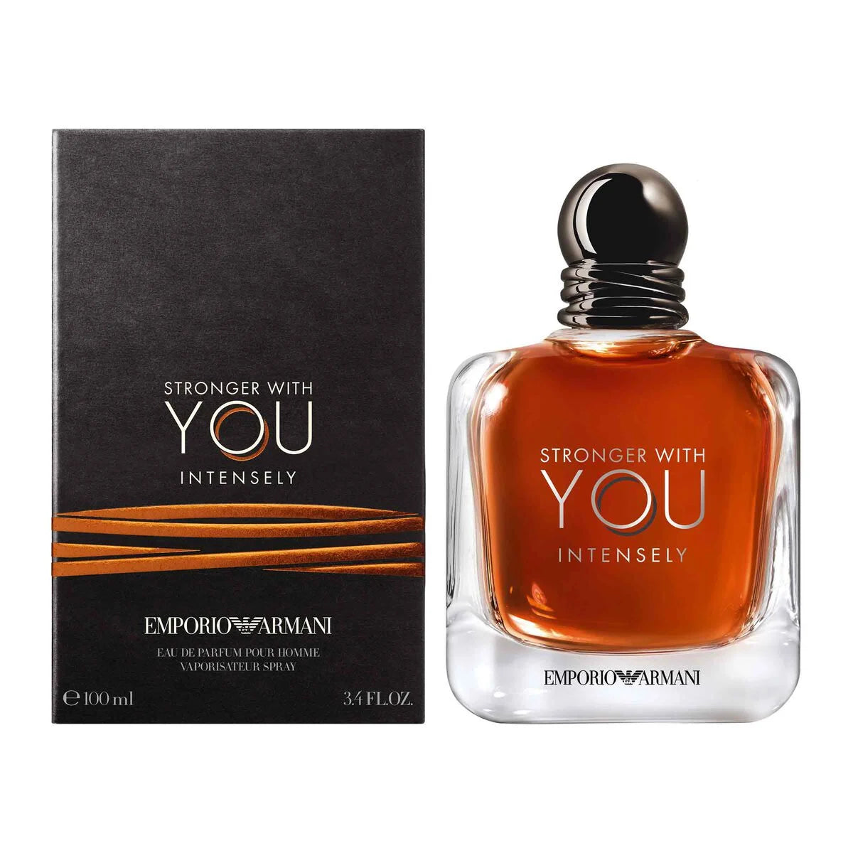Armani Stronger With You Eau De Parfum | Long Lasting Fragrance with Pink Pepper, Lavender & Vanilla - Iconic Woody Mens Scent Perfect for Date Night 100ml
