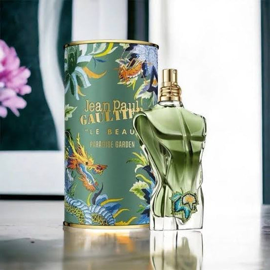 Jean Paul Gaultier Le Beau Paradise Garden EDP 125ML | Long Lasting Fresh Woody Aquatic Men's Cologne with Coconut Water, Green Fig & Sandalwood - Designer Fragrance Spray