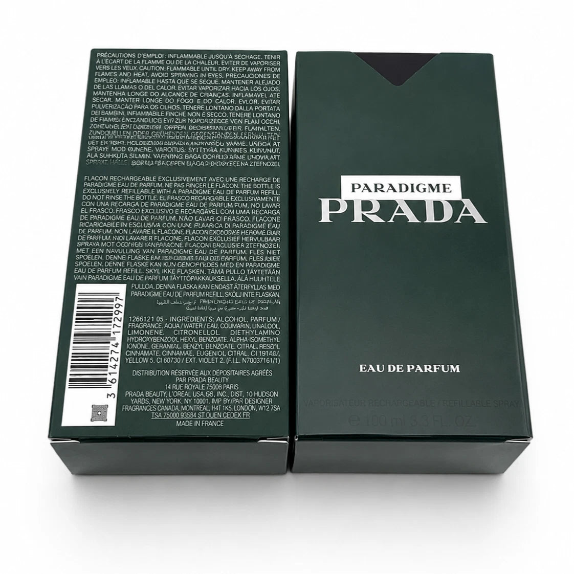 Prada Paradigme Men's Eau de Parfum EDP 3.3 oz 100ml